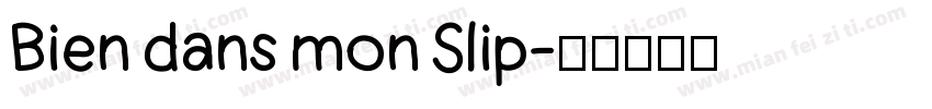 Bien dans mon Slip字体转换